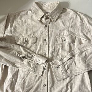 Taylor Stitch Beige Button-Up Shirt